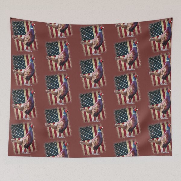 Item preview, Minimalist Pheasant Hunting Design for Pheasant Hunters, Patriotic Pheasant designed and sold by LifeCrush.