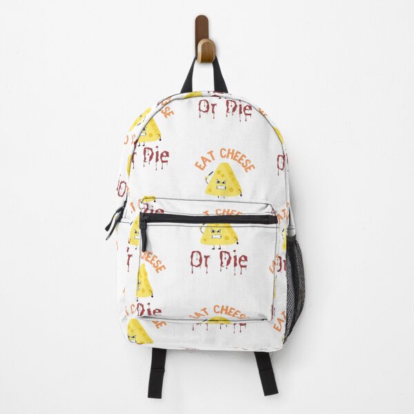 Item preview, Eat Cheese Or Die Funny Pun With Angry Cheese Illustration For Cheese Lovers designed and sold by CandyDroidMerch.