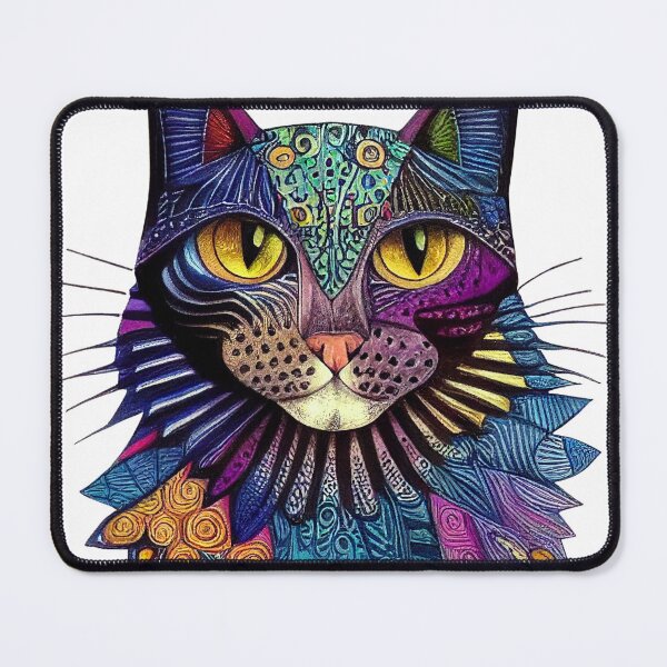 Artikelvorschau, Zentangle-Katze entworfen und verkauft von Mirochan80.