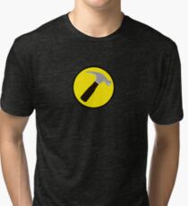 Captain Hammer (outlined) Tri-blend T-Shirt