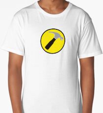 Captain Hammer (outlined) Long T-Shirt