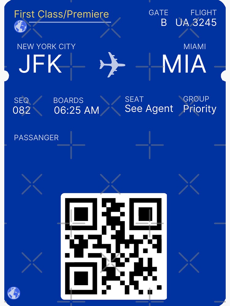 "First Class Flight from New York City to Miami Florida NYC to MIA