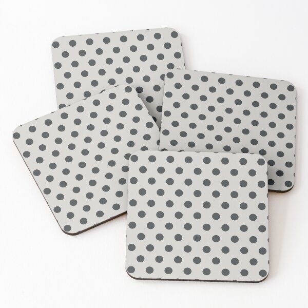 Item preview, Dark Gray and Light Gray Polka Dots designed and sold by patterniastudio.