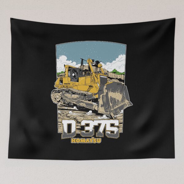 Artikelvorschau, D 375 KOMATSU HEAVY EQUIPMENT SCHWARZ entworfen und verkauft von rafzhil.