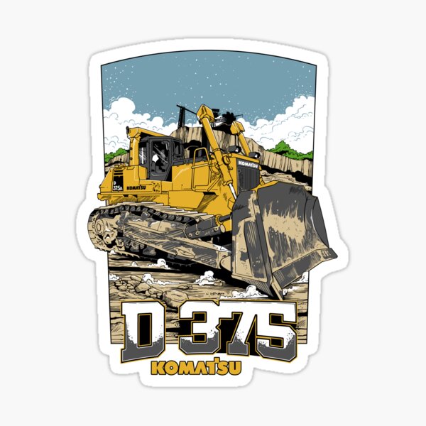 Item preview, D 375 KOMATSU HEAVY EQUIPMENT BLACK designed and sold by rafzhil.