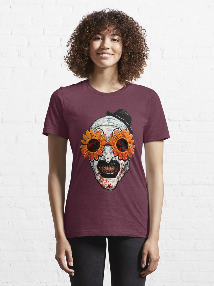 Art The Clown Terrifier 2 Sunflower Sunglasses T Shirt For Sale By Betterdaze Redbubble