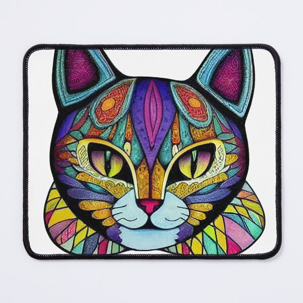 Artikelvorschau, Zentangle-Katze entworfen und verkauft von Mirochan80.