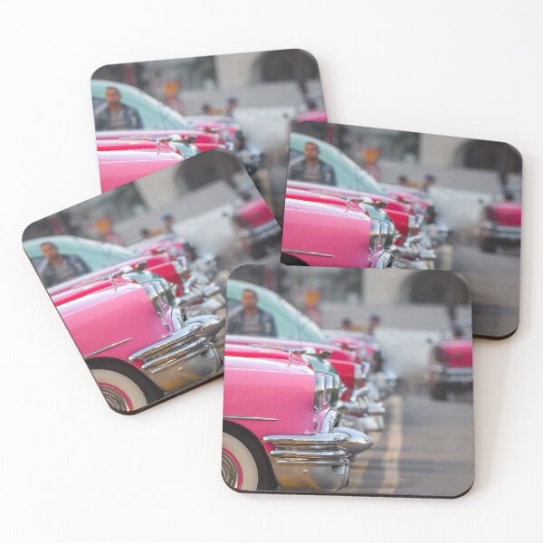 Item preview, Cuban classic car | Side view colourful old-style car designed and sold by PhotosByVille.