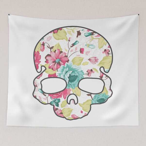 Item preview, Floral skull designed and sold by FirstRadiant.