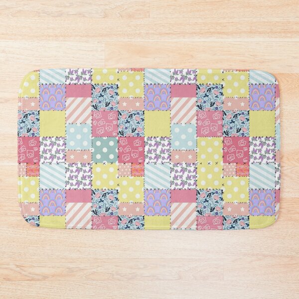 Item preview, patchwork colourful quilt  designed and sold by Dinablal.