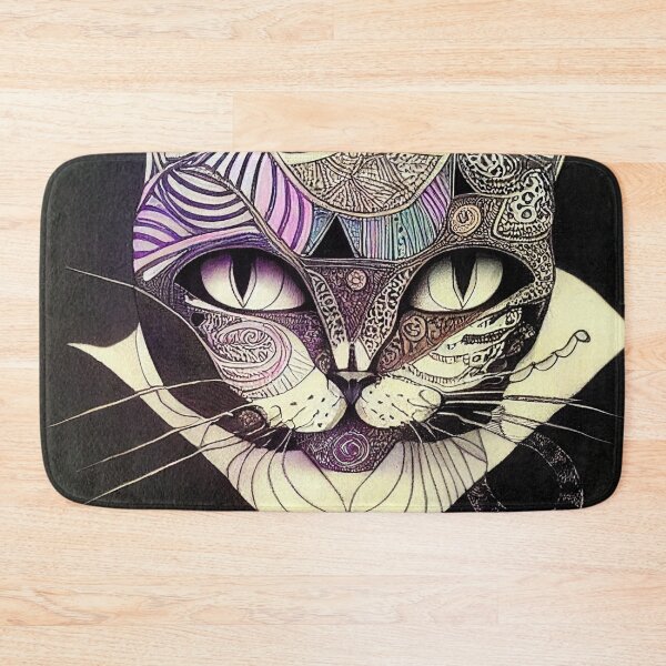 Artikelvorschau, Zentangle-Katze entworfen und verkauft von Mirochan80.
