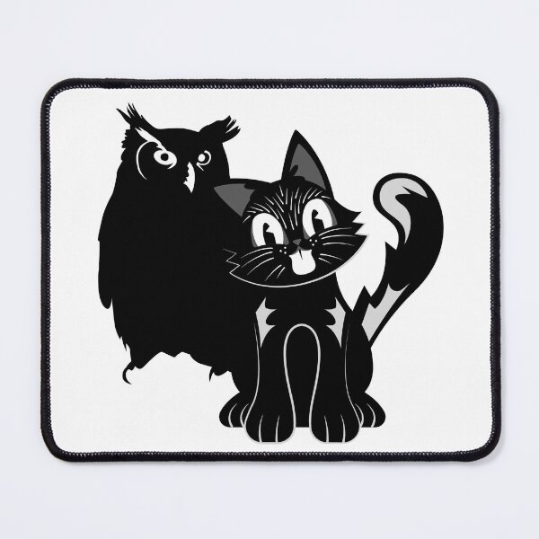 Item preview, a cat and an owl designed and sold by Amadej.