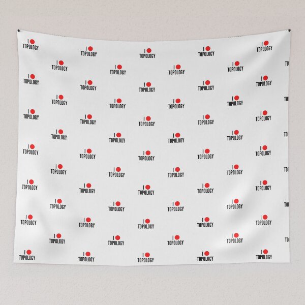 Item preview, I love topology math geek joke - white twoline designed and sold by ArtsySue.