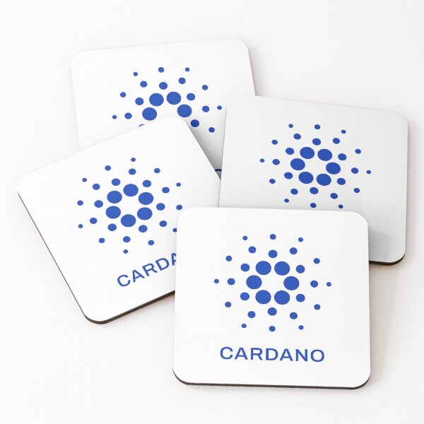 Item preview, Cardano ADA Crypto Altcoin - Clean Vertical Blue Logo with Text Logo designed and sold by CryptoMoods.