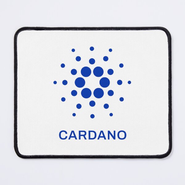 Item preview, Cardano ADA Crypto Altcoin - Clean Vertical Blue Logo with Text Logo designed and sold by CryptoMoods.