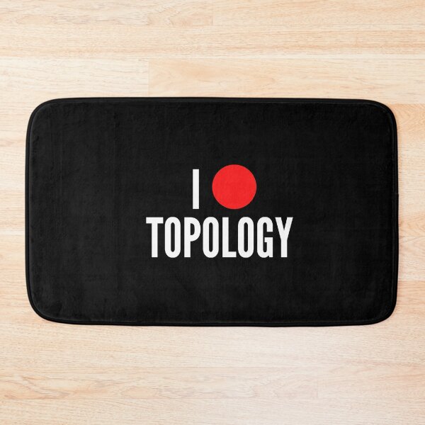 Item preview, I love topology math geek joke - black twoline designed and sold by ArtsySue.