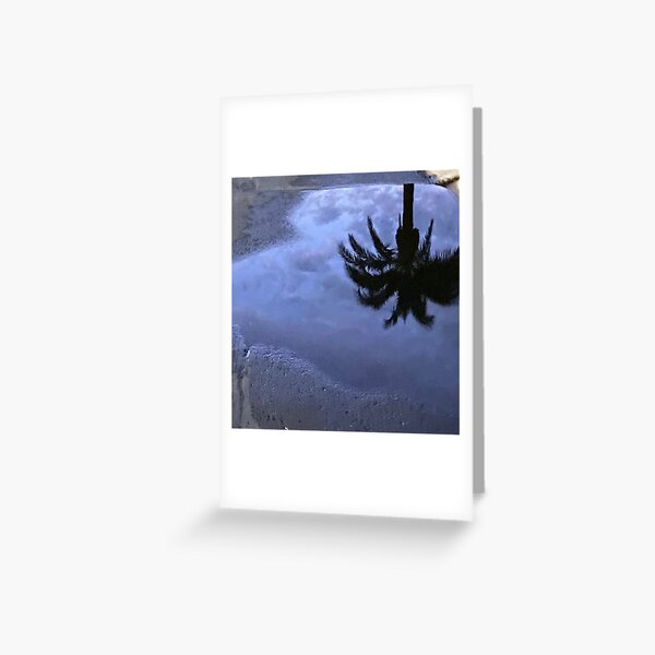 Item preview, Palm Tree In Rain Puddle designed and sold by pinkyjainpan.