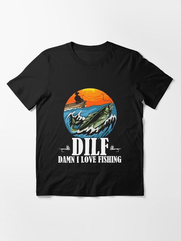 Damn I Love Fishing, Fishing, Funny Angler Essential T-Shirt for