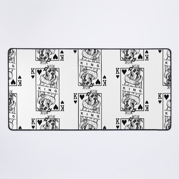Item preview, Great Dane King Of Hearts Funny Dog Playing Card Pop Art designed and sold by GrandeDuc.