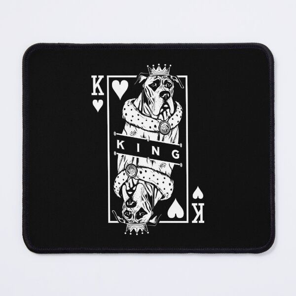 Item preview, Great Dane King Of Hearts Funny Dog Playing Card Pop Art designed and sold by GrandeDuc.