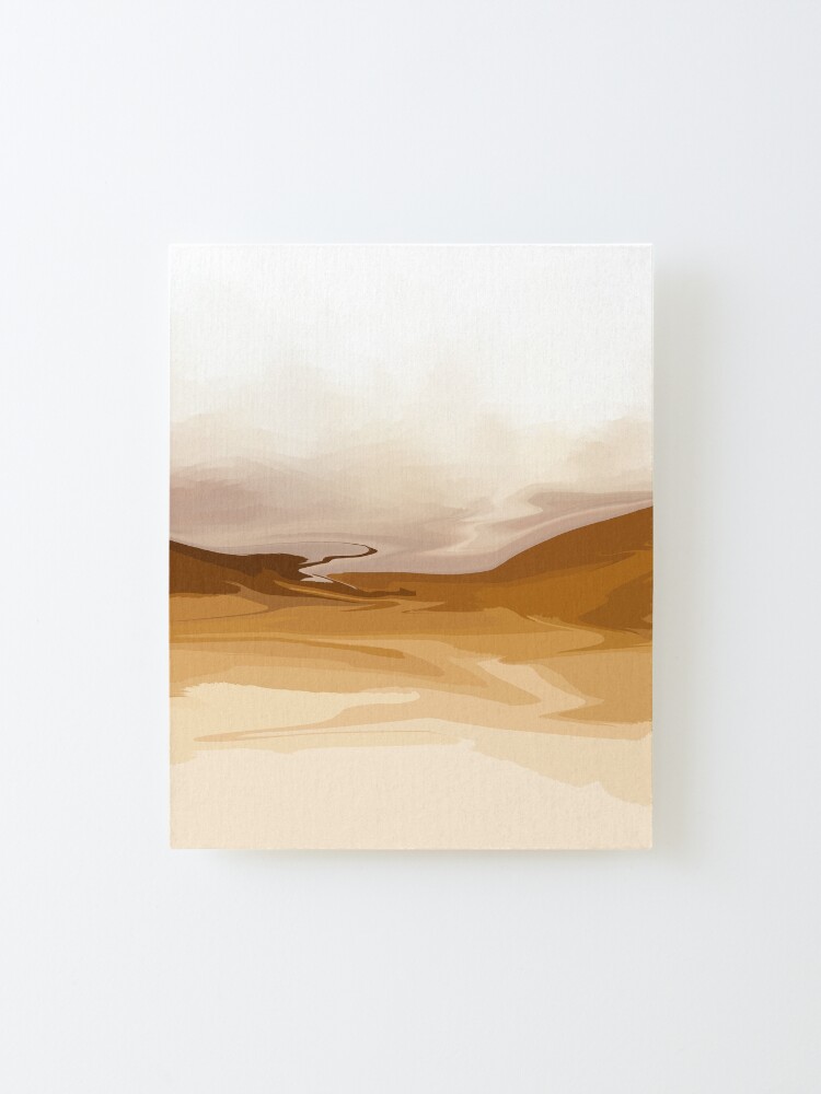 Alternate view of Caramel Land - Barren Desert Mounted Print