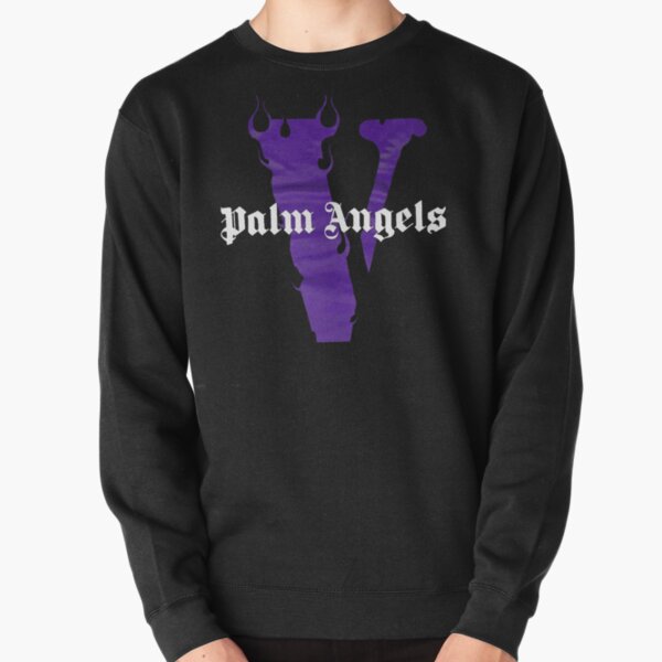 Live VLONE Die Palm Angels Hoodie Black Purple sweat shirt Hoodie