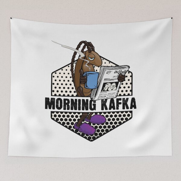 Item preview, Morning Kafka Funny Coffee Metamorphosis Meme designed and sold by Maria Garcia.