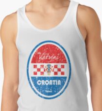 Fußball - Kroatien (Distressed) Tanktop für Männer