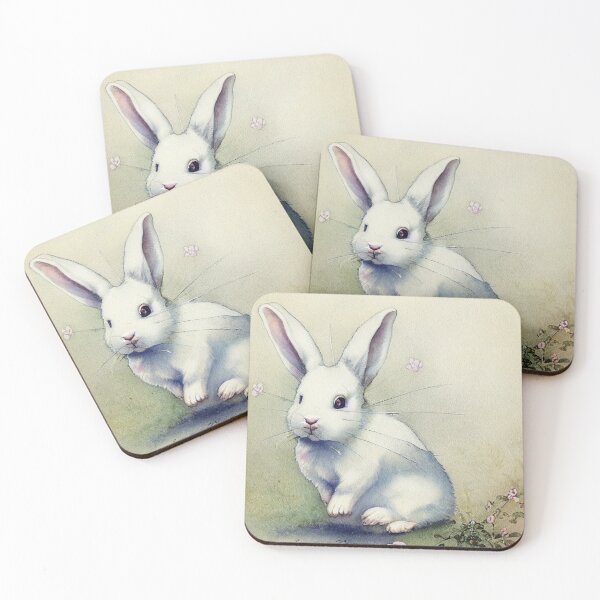 Item preview, Watercolor Cute Bunny designed and sold by NEWCUTIE.