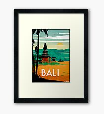 BALI : Vintage Travel and Tourism Advertising Print Framed Print