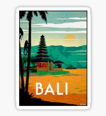 BALI : Vintage Travel and Tourism Advertising Print Sticker