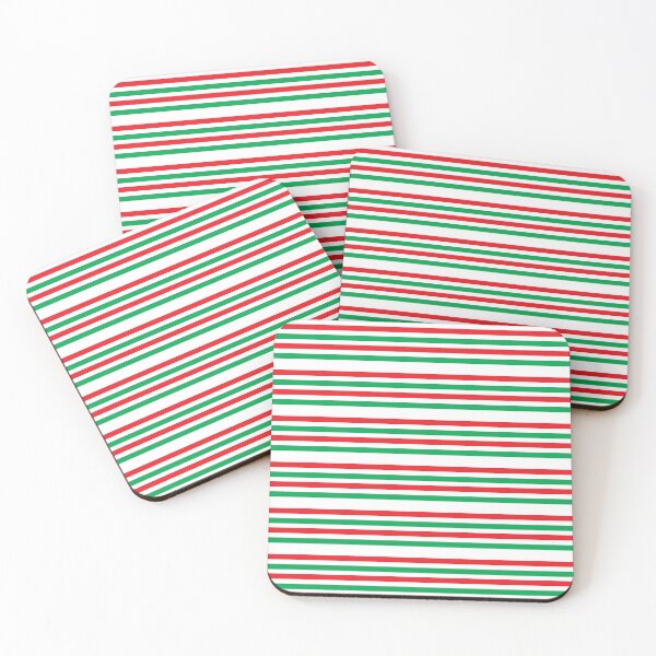Item preview, Festive Red and Green Stripes designed and sold by Karen Thomson.