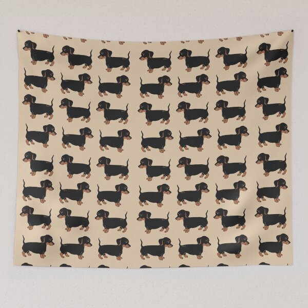 Item preview, Black and Brown Dachshunds Pattern designed and sold by Abigail Davidson.