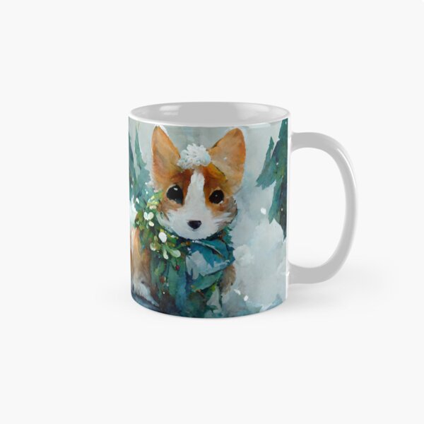Item preview, Cute Corgi Winter Wonderland designed and sold by Paint-of-Heart.