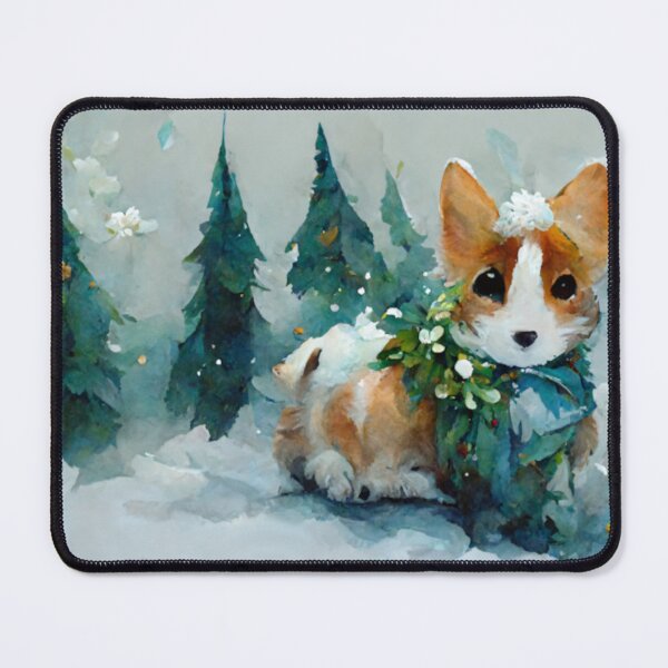 Item preview, Cute Corgi Winter Wonderland designed and sold by Paint-of-Heart.