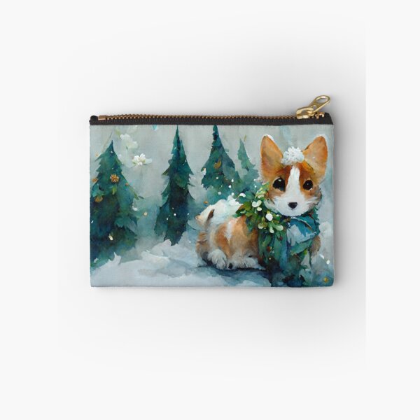 Item preview, Cute Corgi Winter Wonderland designed and sold by Paint-of-Heart.