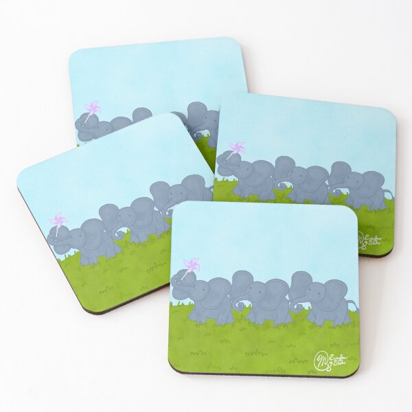 Item preview, Happy Little Elephants  designed and sold by Gillian Mazzara.