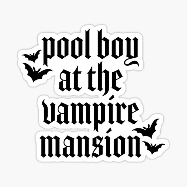 Vista previa del artículo con la obra «Chico de la piscina en la mansión de los vampiros», diseñado y vendido por AliceCorsairs.
