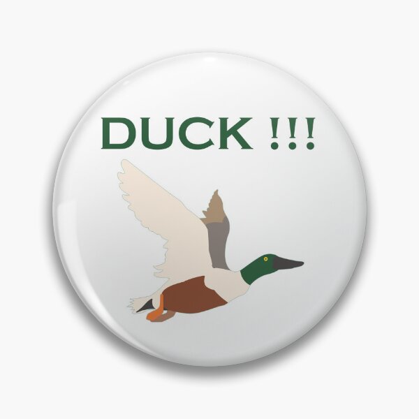 Item preview, Flying duck with the word DUCK above. designed and sold by janesg.
