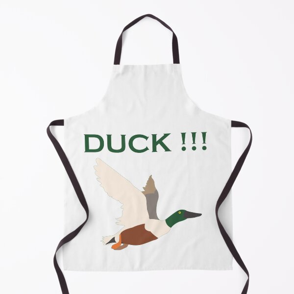 Item preview, Flying duck with the word DUCK above. designed and sold by janesg.
