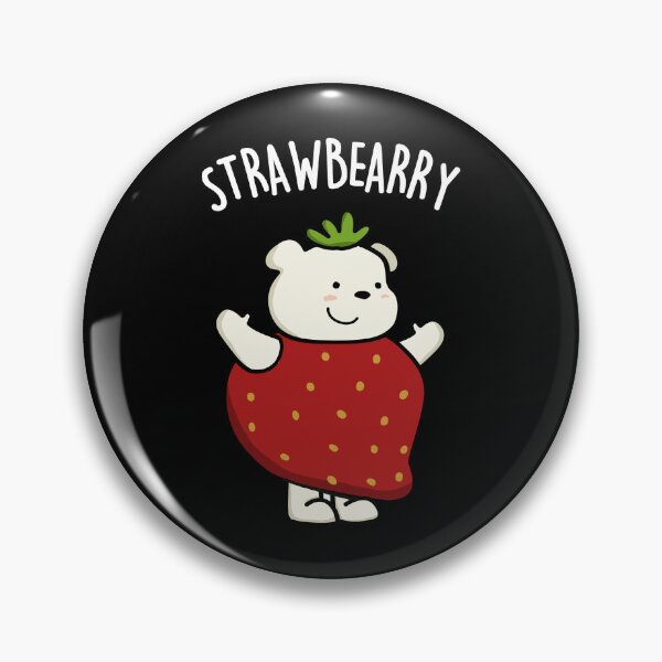 Item preview, Strawbeary Funny Strawberry Bear Puns (Dark BG) designed and sold by punnybone.