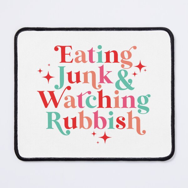 Item preview, Eating Junk & Watching Rubbish designed and sold by kjanedesigns.