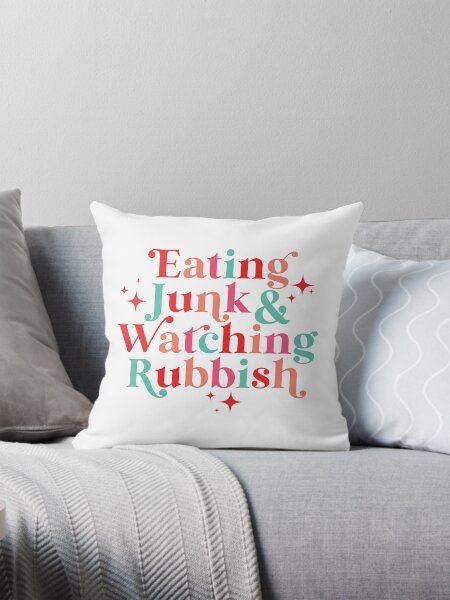 Item preview, Eating Junk & Watching Rubbish designed and sold by kjanedesigns.