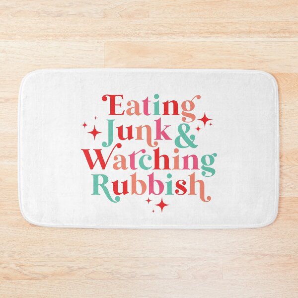 Item preview, Eating Junk & Watching Rubbish designed and sold by kjanedesigns.
