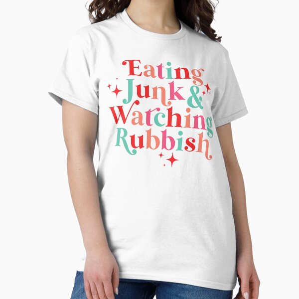 Item preview, Eating Junk & Watching Rubbish designed and sold by kjanedesigns.