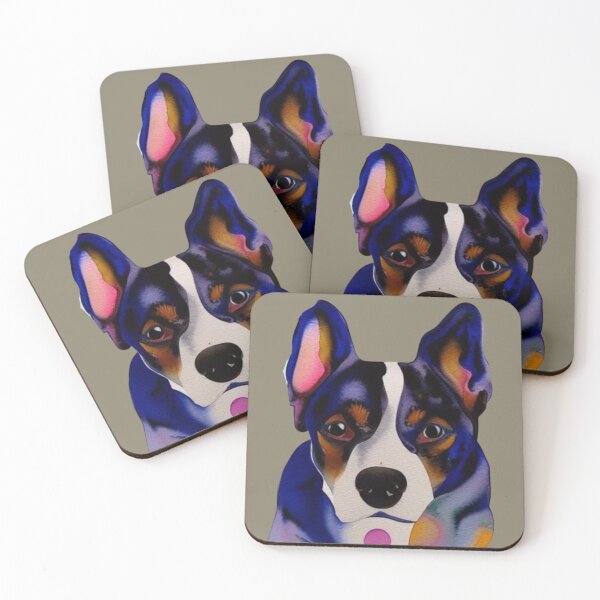 Item preview, Cute funny dog, watercolor doggo, Hipster funny woof, watercolor dog portrait with hipster face designed and sold by Artsareus.