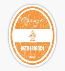 Football - Netherlands (Distressed) Sticker