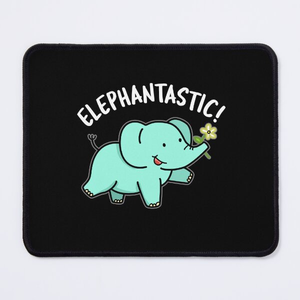 Item preview, Elephantastic Funny Elephant Puns (Dark BG) designed and sold by punnybone.