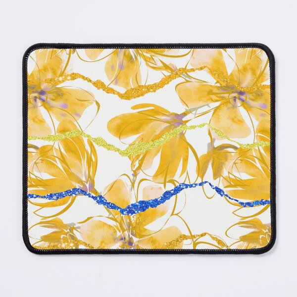 Item preview, Modern Contemporary Sunny Yellow Flowers Abstract Pattern designed and sold by DEC02.