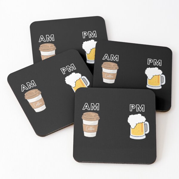 Item preview, AM Coffee PM Beer Sticker designed and sold by Swobodzio.